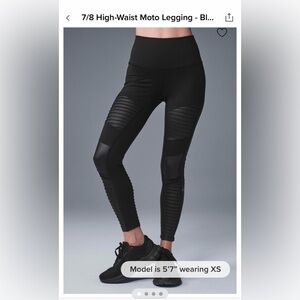 ALO Yoga Black Moto Leggings